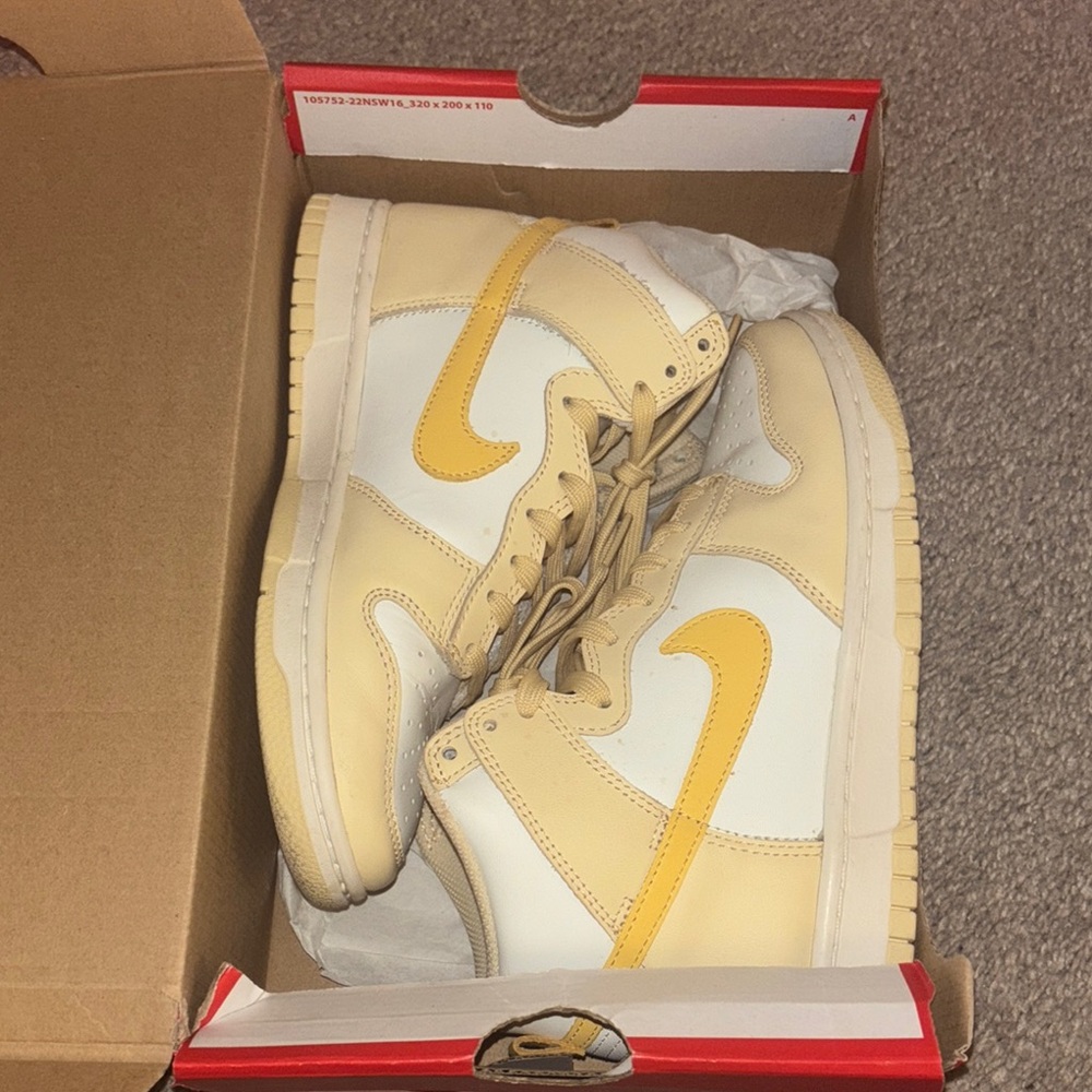 Nike Cream and Yellow Sneakers